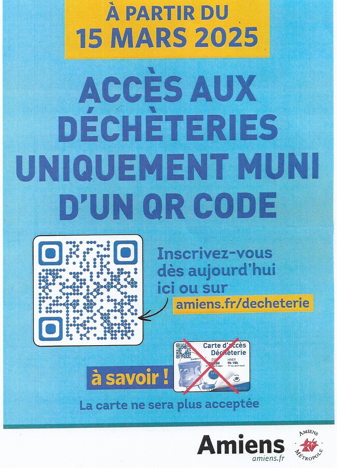 Lire la suite à propos de l’article Accès aux déchèteries à compter du 15 mars 2025