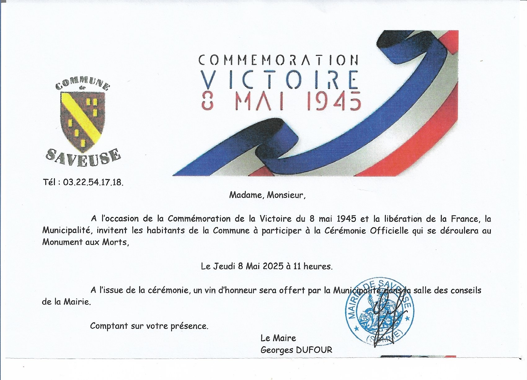 You are currently viewing CÉRÉMONIE DU 8 MAI