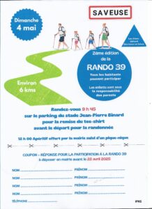 Lire la suite à propos de l’article 4 MAI – 2ème ÉDITION DE LA RANDO 39