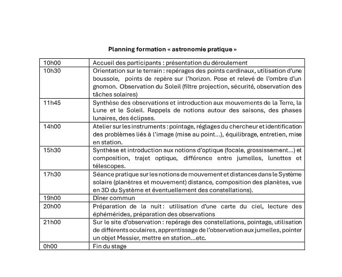 Formation par l’AAP M 80 en mars 2026