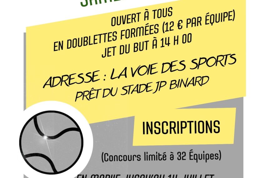 CONCOURS DE PÉTANQUE