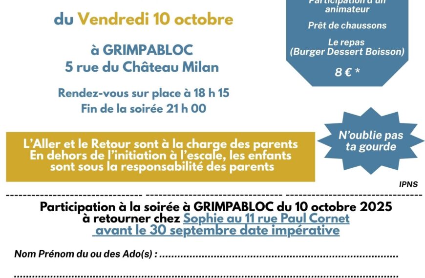 Soirée Escalade pour les Adolescents